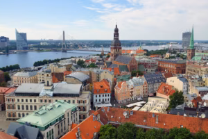 Riga, Latvia from above