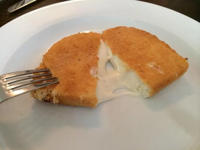 Fried cheese - a speciality at Lokal