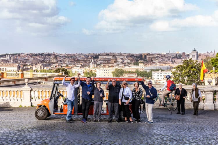 VIP Golf Cart Food Tour in Rome